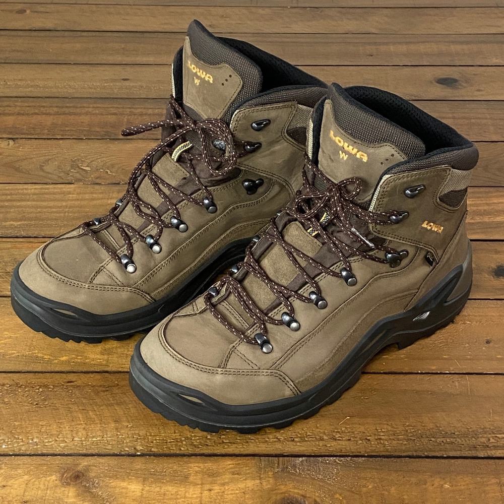 Lowa Renegade GTX Mid Wide Mens Brown Gore-Tex Hiking Boots Size 13 310968 4554